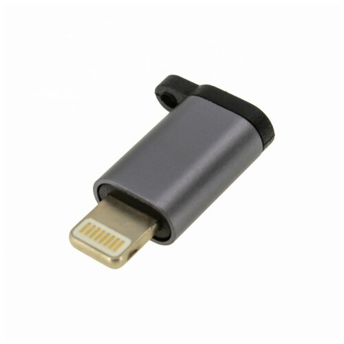 Переходник (адаптер) MicroUSB-Lightning, серый адаптер переходник lightning microusb dream al1