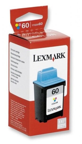 Картридж Lexmark 60, 17G0060E (цветной, 225 стр)