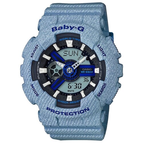 фото Наручные часы casio ba-110de-2a2, голубой