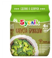 Пюре Буслик капуста брокколи (с 4 месяцев) 90 г, 1 шт