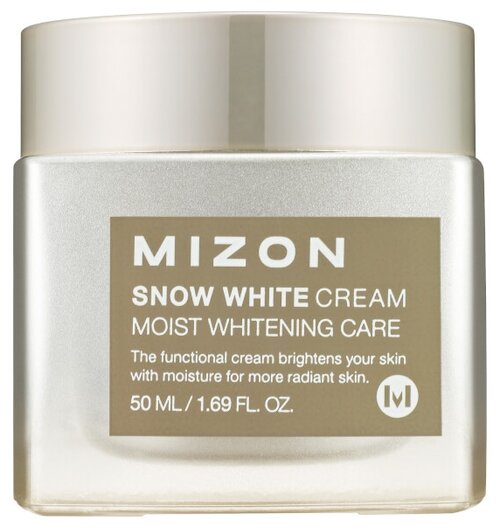 Mizon Snow White Cream Moist Whitening Care Увлажняющий осветляющий крем для лица, 50 мл
