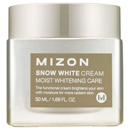 Mizon Snow White Cream Moist Whitening Care Увлажняющий осветляющий крем для лица, 50 мл bb крем для лица newe snow white осветляющий 40 мл 7311862