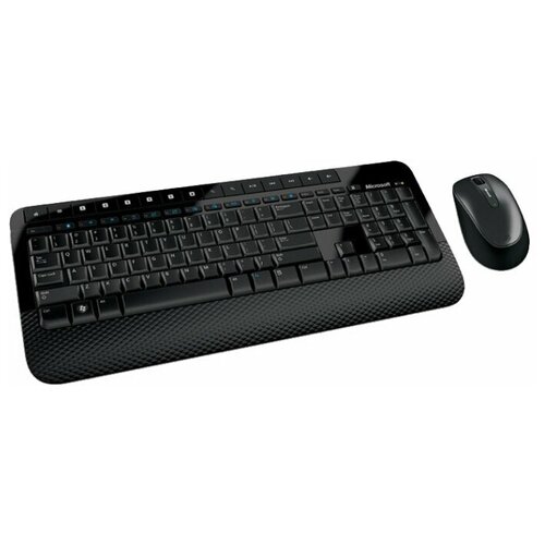 Microsoft Клавиатура и мышь Wireless Microsoft Optical Desktop 2000 USB, black, Blue Track, M7J-00012