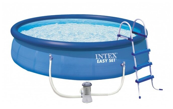 INTEX Надувной бассейн 26166 Intex Easy Set 457*107 см, картриджный фильтр, аксессуары 26166