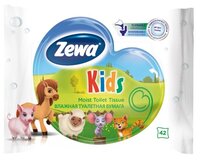 Влажная туалетная бумага Zewa Kids 40 шт.