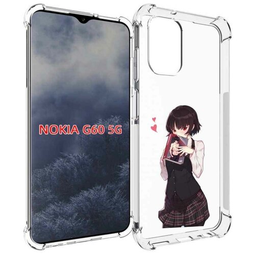 Чехол MyPads Persona 5 - Makoto Niijima для Nokia G60 5G задняя-панель-накладка-бампер