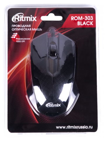 Мышь Ritmix ROM-303GAMING Black USB