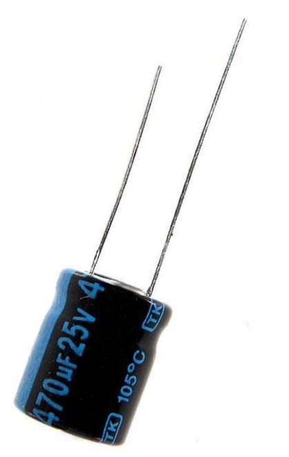 Capacitor / Конденсатор электролитический 470x25 (8x14) TK Jamicon 105C