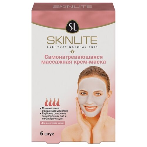 Skinlite самонагревающаяся массажная крем-маска, 36 г, 6 шт.