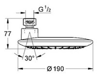 Верхний душ Grohe Rainshower Icon 190 27437000