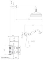 Верхний душ la Torre Leonardo 23950 R2 SOF KIT