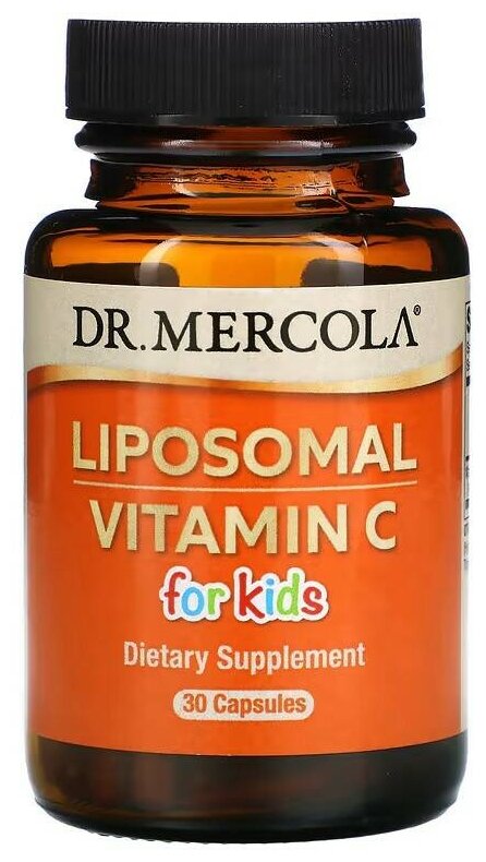 Капсулы Dr. Mercola Liposomal Vitamin C for Kids, 190 г, 30 шт.