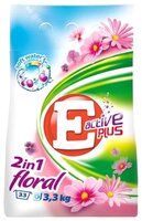 Стиральный порошок E Active Plus 2in1 Floral 3.3 кг пластиковый пакет