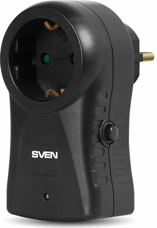 Сетевой фильтр Sven SF-S1 1-Sockets Black SV-014773