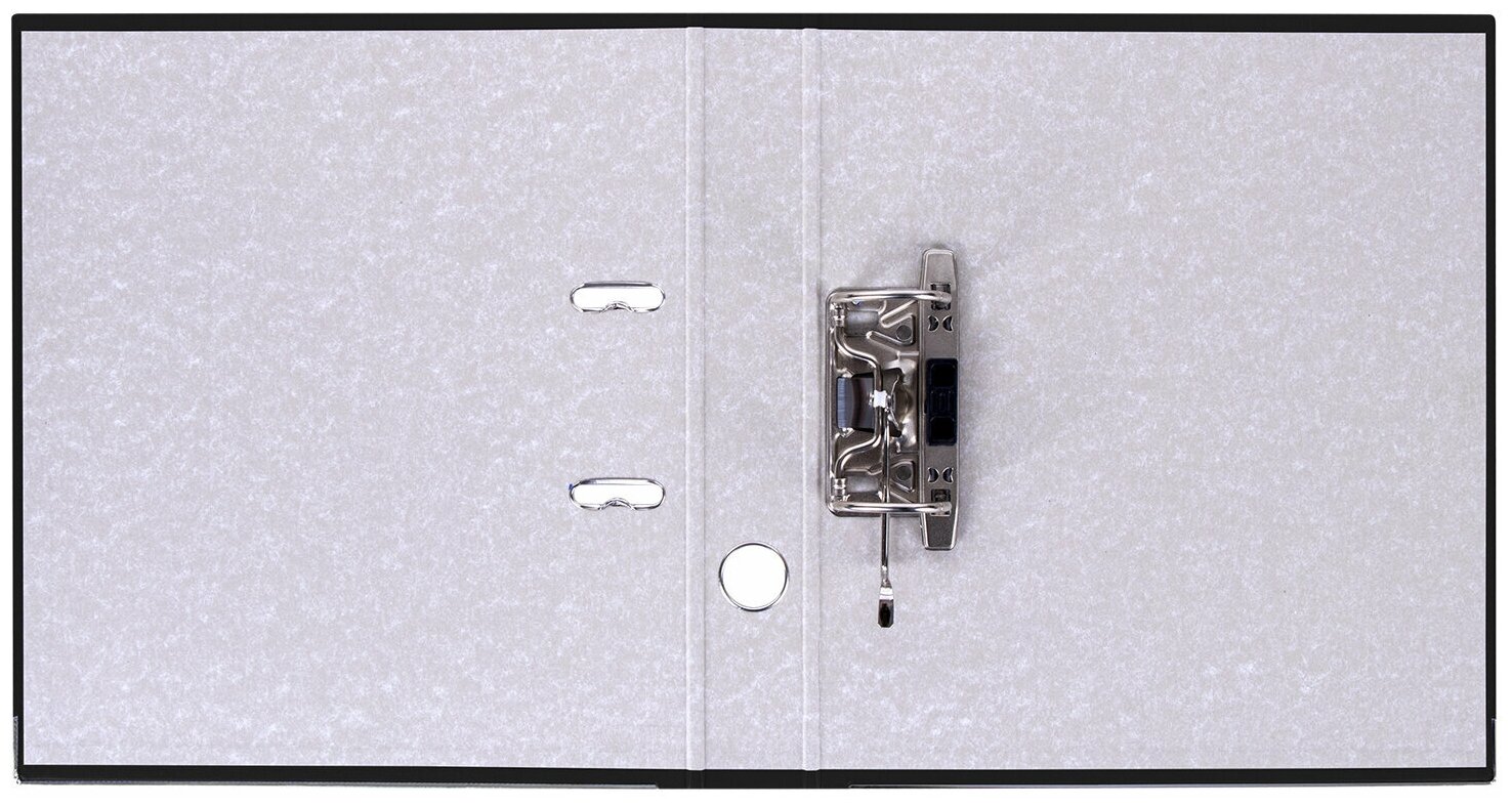 Папка-регистратор с покрытием из полипропилена, 50 мм, прочная, с уголком, BRAUBERG, белая, - фото №3