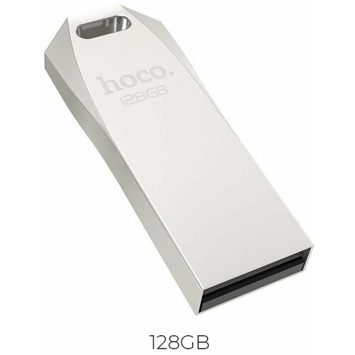 USB флеш-накопитель HOCO UD4, 128GB, серебристый флэш накопитель hoco 6957531099857 ud4 usb 128gb 2 0 silver