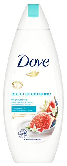 Unilever (Юнилевер) Крем-гель для душа Dove бессульфатный с ароматом инжира и цветка апельсинового дерева 250 мл