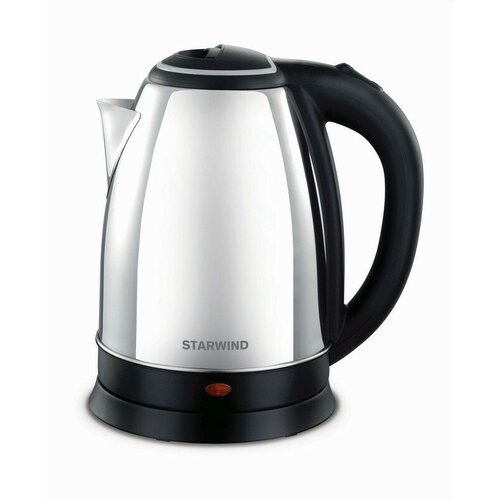 Чайник Starwind SKS1050 18л 1500Вт серебрчерный нерж стальпластик 202500₽