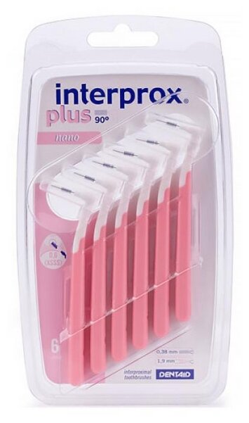 Межзубные ершики для брекетов Interprox Plus Nano 6 шт (0,6 мм)