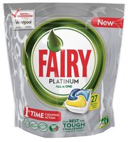 Fairy Platinum All in 1 капсулы (лимон) для посудомоечной машины 70 шт.