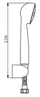 Ручной душ Ideal STANDARD Cerawell B2695AA