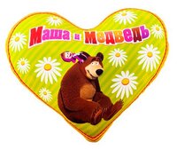 Игрушка-антистресс СмолТойс Маша и медведь Сердечко жёлтое 35 см