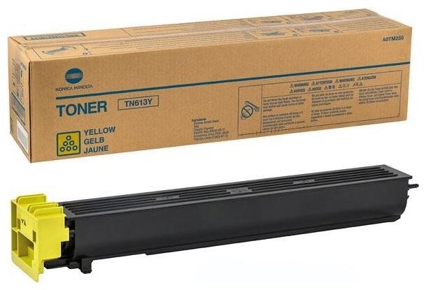 Тонер-картридж Konica Minolta TN-613Y для bizhub C452 C552 желтый 30000стр A0TM250