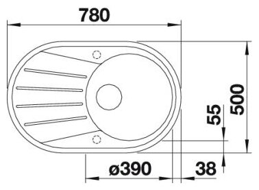 Мойка Blanco Tamos 45 S кофе 780х500 - фотография № 6