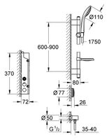 Душевой набор (гарнитур) Grohe Euphoria F-digital 36299000