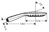 Лейка для душа Hansgrohe PuraVida 28557400 белый/хром