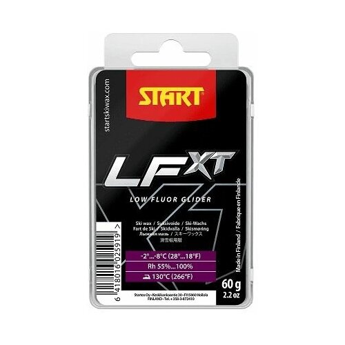 Мазь скольжения START LFXT, (-2-8 C), Purple, 60 g 2591 парафин start mfxt 2 8 c purple 60 гр