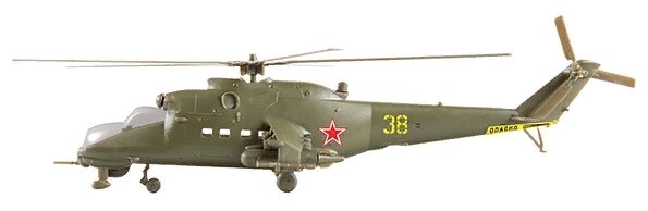 Сборная модель ZVEZDA Советский ударный вертолет Ми-24В (7403) 1:144