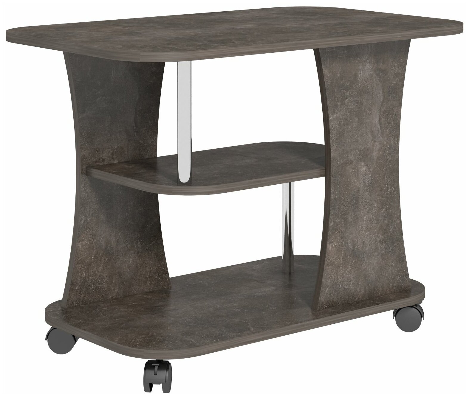 Журнальный столик СЖ Тип 2, Ателье Темный, кофейный, чайный, столик для ноутбука, стол
