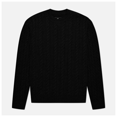 фото Мужской свитер edwin twisted crew neck чёрный , размер s