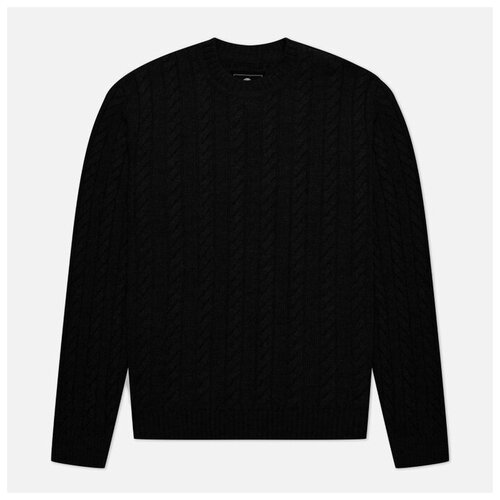 Мужской свитер Edwin Twisted Crew Neck чёрный, Размер S