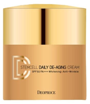 Deoproce DD крем Stem Cell Daily De-Aging, SPF 50, 40 мл/40 г, оттенок: 21 light beige, 1 шт.