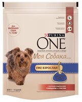 Корм для собак Purina ONE (0.6 кг) 8 шт. МИНИ Взрослая Говядина с рисом