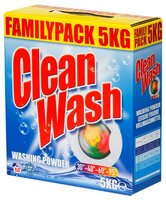 Стиральный порошок Clean Wash Универсальный 3 кг пластиковый пакет