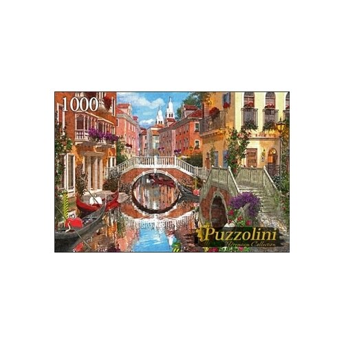 Пазл Рыжий кот Puzzolini Доминик Дэвисон Мост В Венеции (MGPZ1000-7736), 1000 дет., 23х33х4.5 см, разноцветный