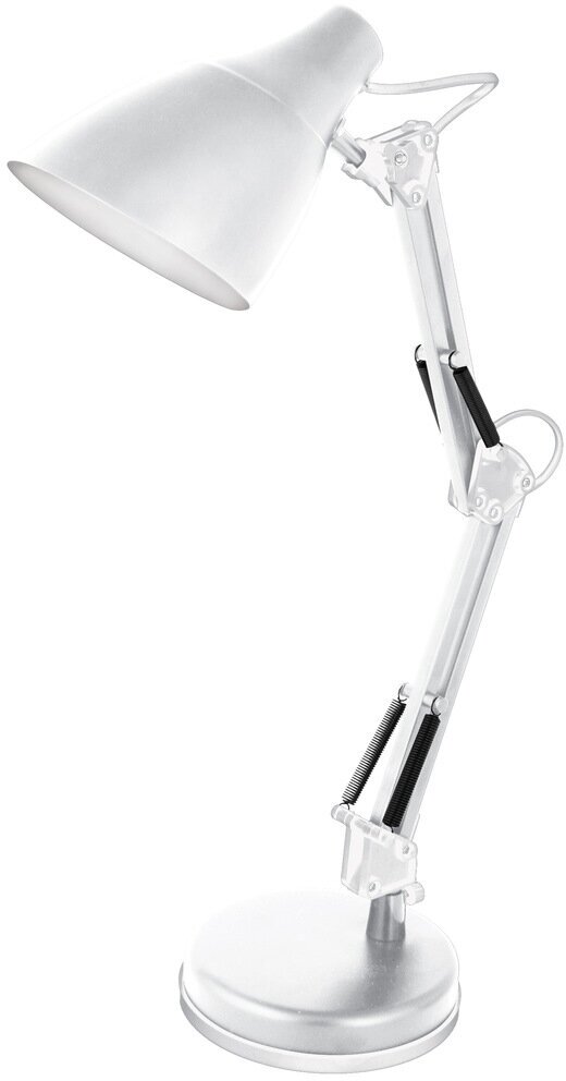 Лампа офисная Camelion Loft KD-331, E27, 40 Вт, цвет арматуры: белый, цвет плафона/абажура: белый