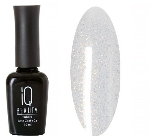 IQ Beauty Gold shimmer top №107 - Айкью Бьюти Финишное покрытие глянцевое с шиммером, 10 мл -