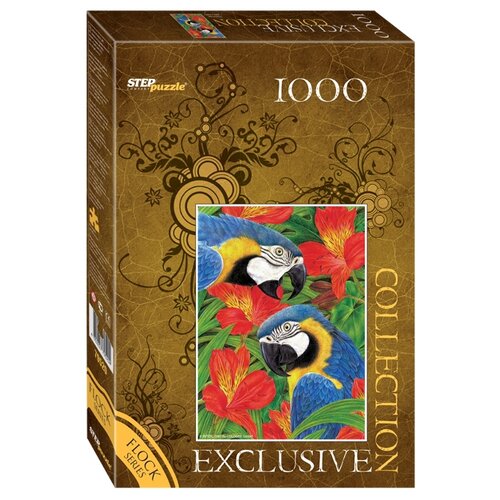 Пазл Step puzzle Бархатная коллекция Попугаи (79520), 1000 дет. мозаика puzzle 1000 попугаи бархатная коллекция