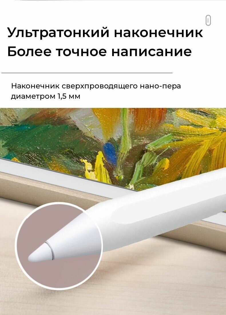 Активный стилус TM8 Pencil для Apple iPad белый