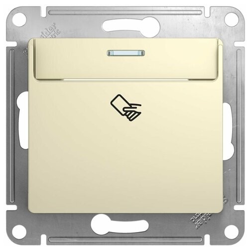 Schneider Electric GLOSSA Карточный выключатель, механизм, бежевый (2шт) (арт. GSL000269)