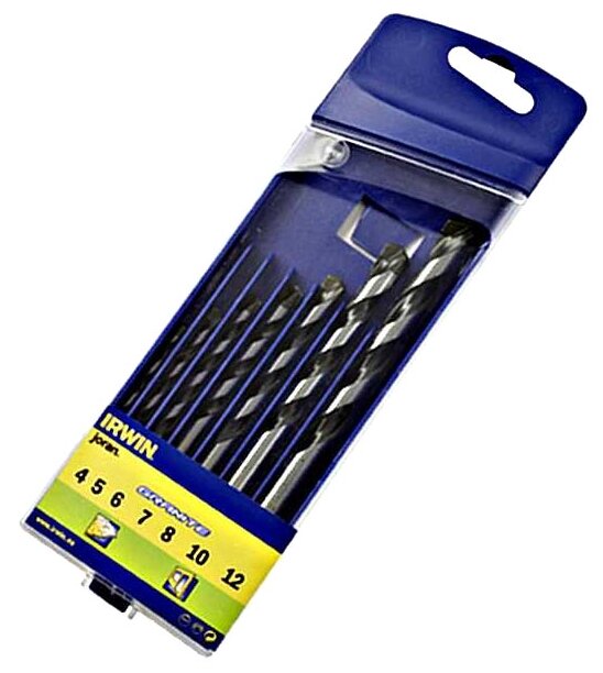 Набор сверл IRWIN GRANITE 7пр. 4-12mm