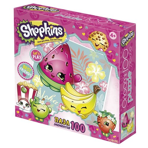 фото Пазл Origami Shopkins Aloha (02974), 100 дет.