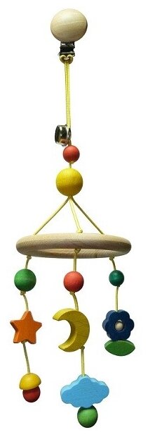 Подвесная игрушка S-Mala Небесная карусель (1019) бежевый/желтый/голубой
