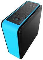 Компьютерный корпус AeroCool Dead Silence 200 Blue Window Edition