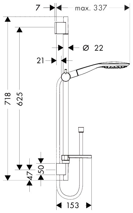 Комплект душевой Hansgrohe - фото №2