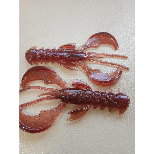 Силиконовая приманка Рак (Yabby) 80 мм, Бордовый (Vine) 5 шт. уп.